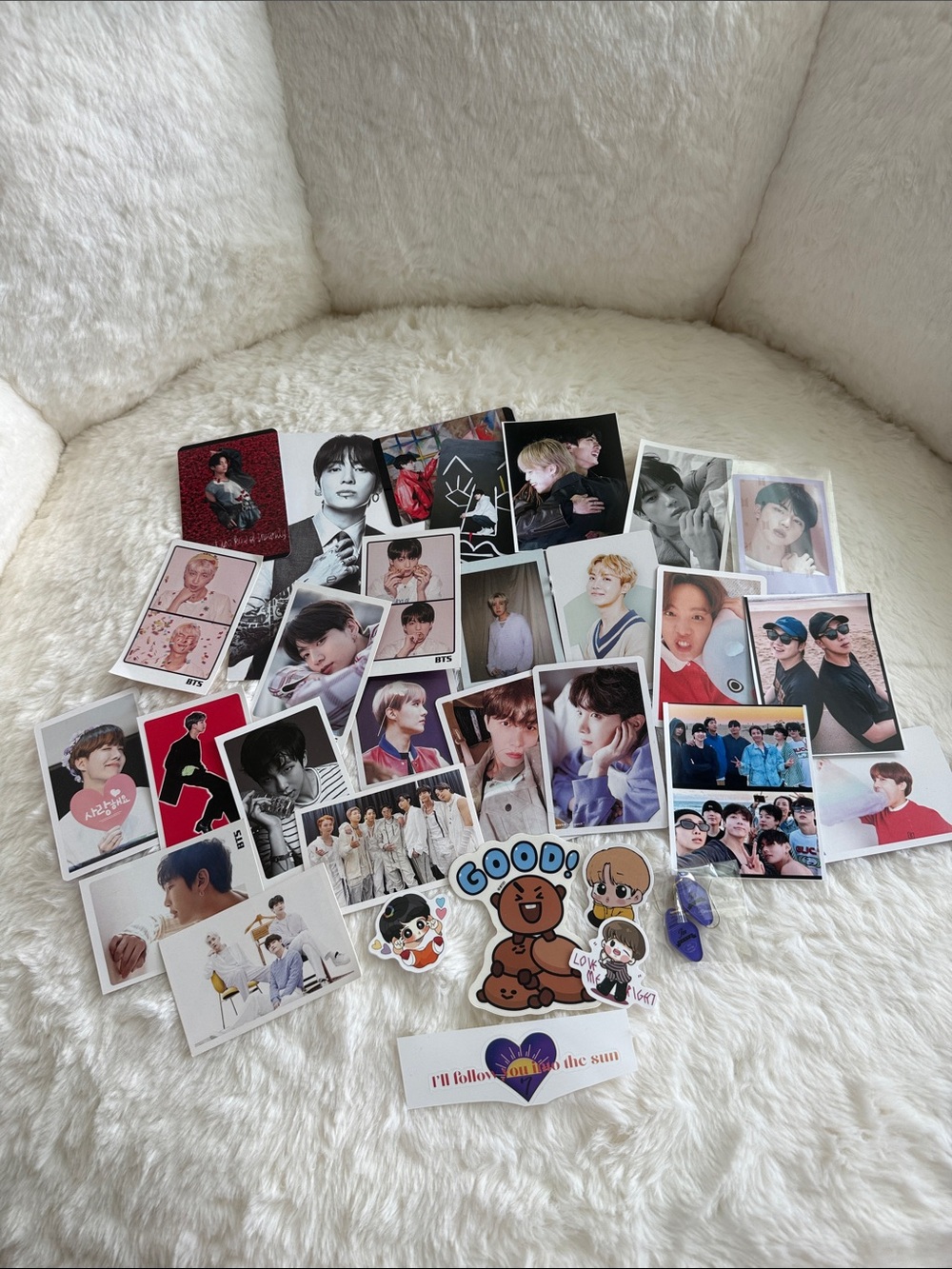 BTS Variety Pack freebies photo cards art stickers Polaroids Kpop k pop army